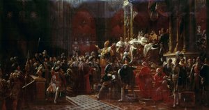 Die Krönung von Karl X. von Frankreich in Reims, 29. Mai 1825 von Francois Pascal Simon Gerard