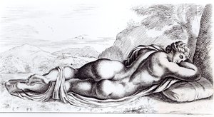 Hermaphrodit in den Borghese-Gärten, ca. 1653 von Francois Perrier