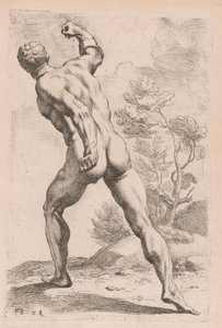Der Borghese Gladiator, Rückansicht [Tafel 29] von Francois Perrier