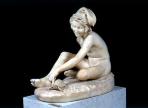 Neapolitanischer Fischer spielt mit einer Schildkröte, 1833