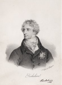 Porträt von Armand Emmanuel du Plessis, Herzog von Richelieu, 1820er Jahre