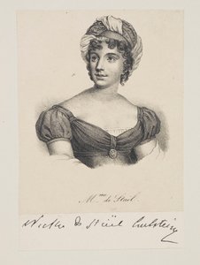 Porträt von Madame de Staël von Francois Seraphin Delpech