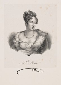 Porträt von Fräulein Mars (Pseudonym von Anne Françoise Hyppolyte Boutet Salvetat) von Francois Seraphin Delpech