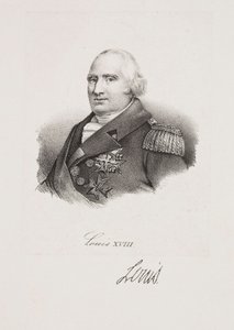 Porträt von König Ludwig XVIII von Francois Seraphin Delpech