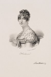 Porträt von Königin Hortense Eugénie Cécile de Beauharnais von Francois Seraphin Delpech