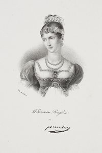 Porträt von Prinzessin Pauline Borghese (Marie Paulette Bonaparte) von Francois Seraphin Delpech