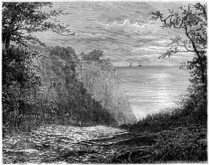 Die Kreidefelsen am Königsstuhl, Rügen, Deutschland, 19. Jahrhundert von Francois Stroobant