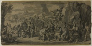 Moses schlägt den Felsen