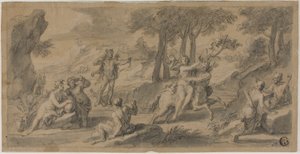 Die Flucht des Zentauren Nessus mit Dejanina von Francois Verdier