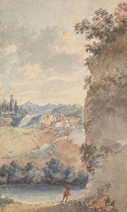 Italienische Landschaft von Francois Vivares