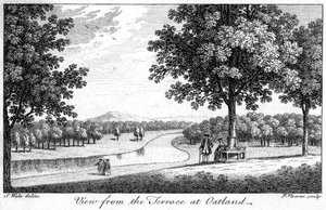 Blick von der Terrasse in Oatland, 18. Jahrhundert von Francois Vivares