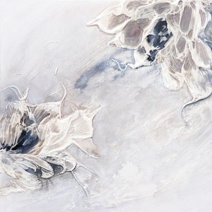 Abstrakte Weiße Blüten von Françoise Wattré