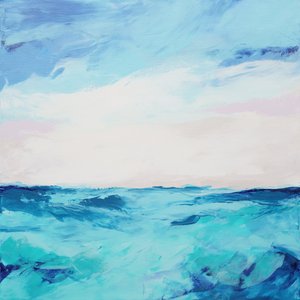 Ruhige Blaue Ozeanwellen
