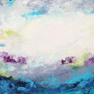 Träumerische abstrakte Landschaft von Françoise Wattré