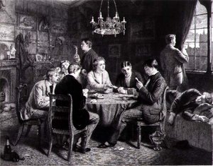 Reverie - Eine Stimme aus der Ferne, graviert von Robert W. Macbeth (1848-1910) veröffentlicht von Thomas McLean von Frank (after) Dicksee