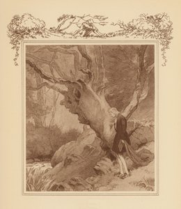 Illustration für Grays Elegie (Farblithografie) von Frank Adams