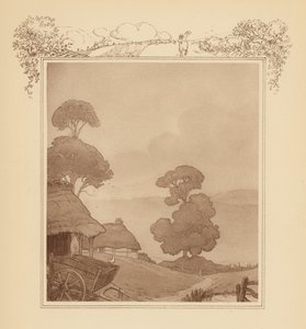 Illustration für Grays Elegie (Farblithografie) von Frank Adams