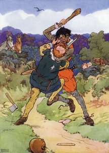Illustration für „The Babes in the Wood“ (Farblithografie)