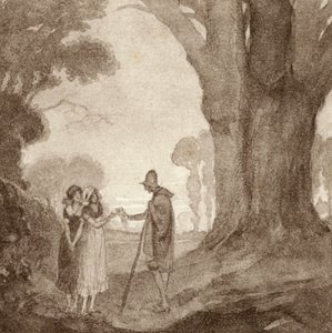 Illustration für The Scholar-Gipsy von Matthew Arnold von Frank Adams