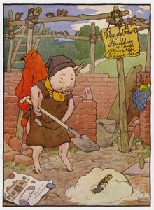 Illustration für Die drei kleinen Schweinchen von Frank Adams