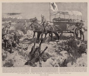 Für schnelle Hilfe für die Verwundeten, der Manders Flugambulanzwagen von Frank Craig