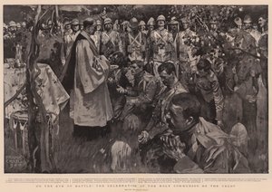 Am Vorabend der Schlacht, die Feier der Heiligen Kommunion auf dem Veldt