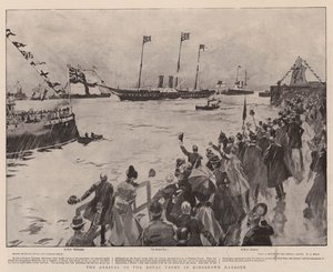 Die Ankunft der königlichen Yacht im Hafen von Kingstown von Frank Craig