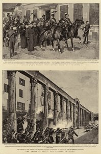 Die Krise in Italien, die Unruhen in Mailand von Frank Craig