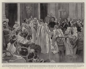 Die Installation des Marquess of Waterford als Ritter von St. Patrick im Dublin Castle von Frank Craig