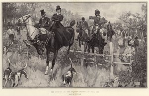 Die Eröffnung der Jagdsaison, in vollem Galopp von Frank Craig