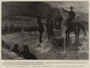 Mit der Kurram-Feldtruppe, eine Rampe aus Packsätteln und ein Chevaux-de-Frise aus Lanzen in Hangu