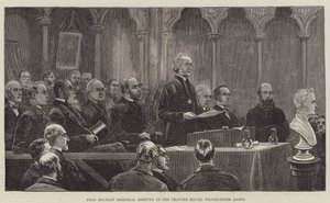Dean Stanley Gedenkversammlung im Kapitelhaus, Westminster Abbey von Frank Dadd