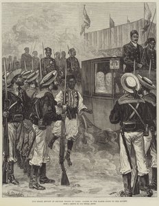 Die große Parade der britischen Truppen in Kairo, Damen des Harems auf dem Weg zur Parade von Frank Dadd