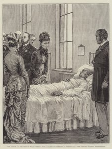 Der Prinz und die Prinzessin von Wales eröffnen das Marylebone Infirmary in Notting-Hill, die Prinzessin besucht die Patienten von Frank Dadd