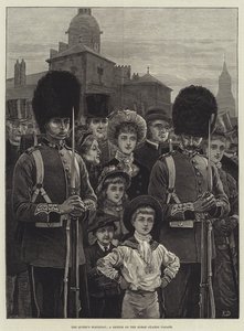 Der Geburtstag der Königin, eine Skizze auf der Horse Guards Parade
