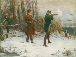 Wildentenjagd zur Weihnachtszeit von Frank Dadd