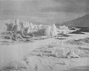 Alph Avenue, wo wir aus dem Pinnacle Ice hervorkamen von Frank Debenham