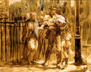 Eine städtische Familie von Frank Dicksee