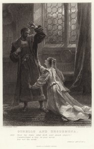 Othello und Desdemona, Othello, Akt IV, Szene 2 von Frank Dicksee