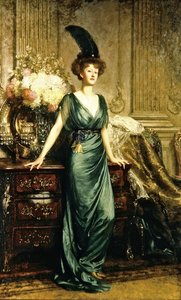 Porträt der ehrenwerten Mrs. Ernest Guiness von Frank Dicksee