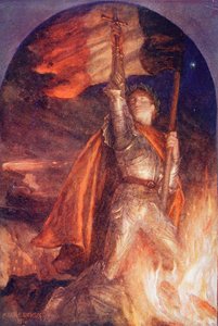 Resurgam oder Ich werde wieder auferstehen, nach einem Gemälde von Frank Dicksee, aus King Albert
