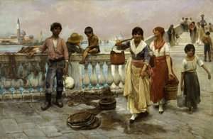 Wasserträger in Venedig von Frank Duveneck
