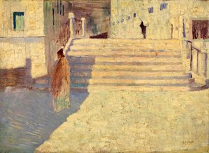 Frauen bei den Treppen Nr. II, n.d. von Frank Edwin Scott