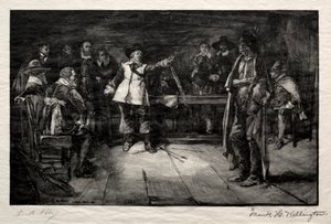 Miles Standishs Herausforderung, 1887 von Frank H. Wellington