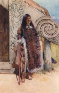 Neuseeland: Eine Maori-Häuptlingsfrau von Frank H Wright