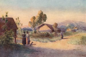 Neuseeland: Ein Maori-Dorf von Frank H Wright