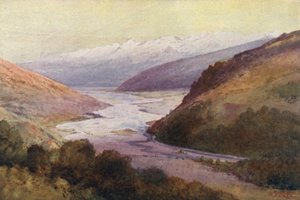 Neuseeland: Das Rees-Tal und die Richardson-Bergkette von Frank H Wright