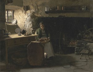 Kartoffeln schälen von Frank Holl