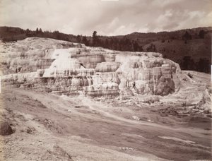 Minerva Terrasse, Mammoth Hot Springs von Frank Jay Haynes