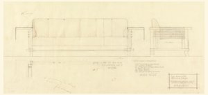 Wohnzimmer Davenport, Henry J. Allen Residenz, Wichita, Kansas von Frank Lloyd Wright